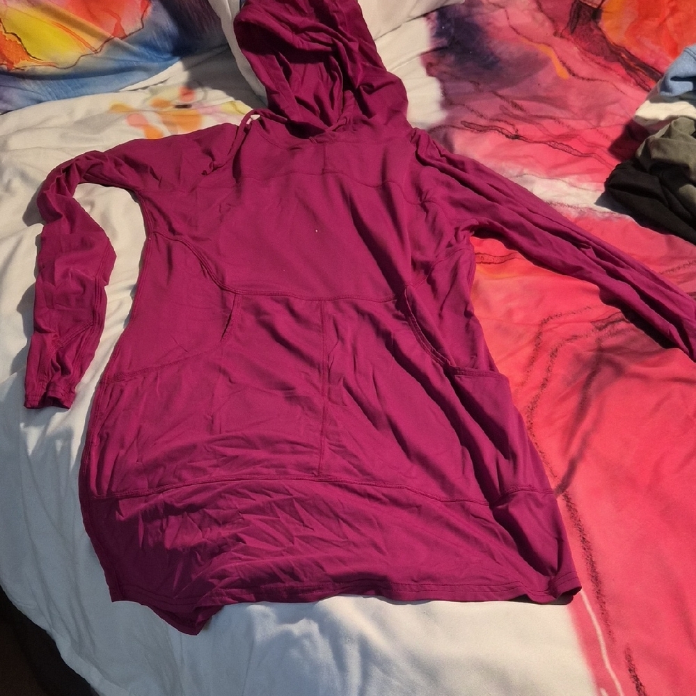 Biac Hooded Pullover UV protection Tunic - Magenta